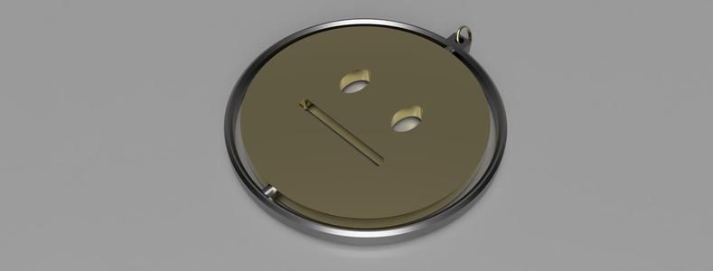 Spinning key ring! Neutral Emoji face