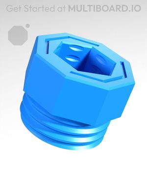 9 mm Big Thread, Honeycomb Head, Small Thread Hole, Bolt