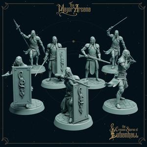 Crimson Guard - Knights, Fighter, Construct - 16 Miniature Bundle