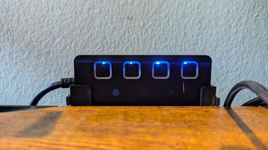 Sabrent USB Hub Desk holder With 3.5mm Screw Holes