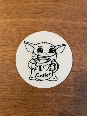 Baby Yoda Coaster / Grogu / Coffee / Star Wars