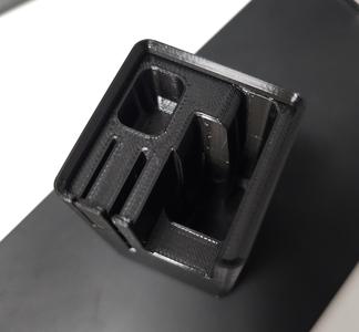 Tighter Spaced Gridfinity Caliper and Ruler Holder (head)