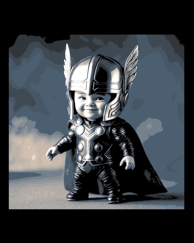 Chibi Art - Little one Photo of the Mighty Thor from Marvel Comics