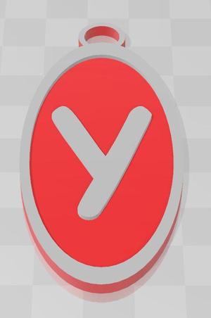 Y KEYCHAIN 2.stl