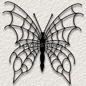 butterfly wall art spider web wall decor gothic decoration
