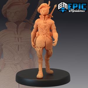 Catfolk Black Cat Rogue / Feline Thief / Puss in Boots