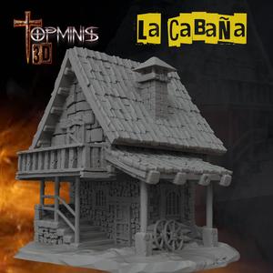 CASA ESCENOGRAFIA MEDIEVAL PARA JUEGOS DE ROL