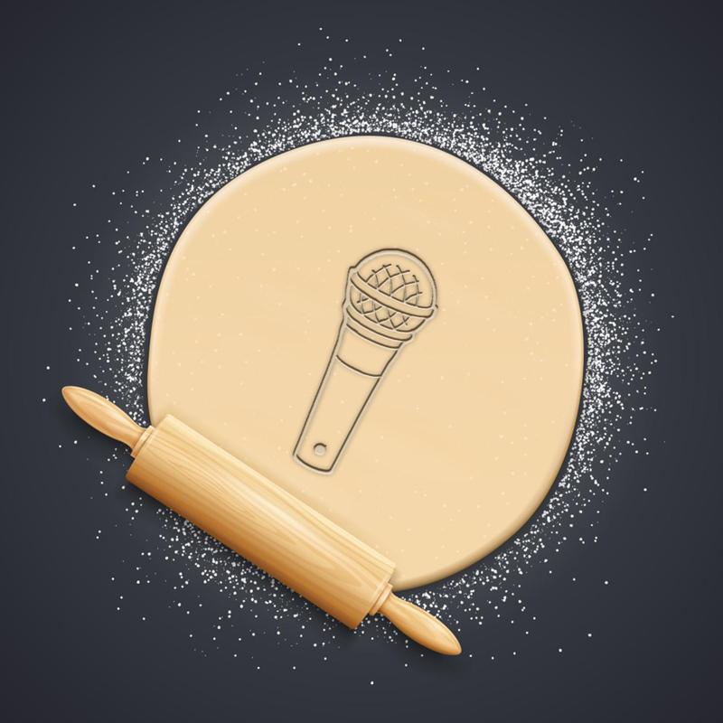 Microphone Cookie Cutter, Biscuit Cutter