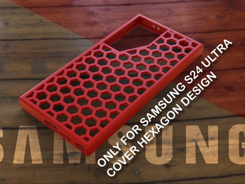 Samsung S24 Ultra Cover Hexagon Design