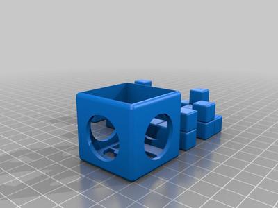 Puzzle 1b: Game SOMA [2] 3x3x3 with Box and Solution