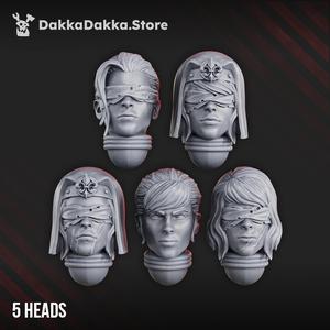 Battle Sisters Poenitentiam Head Bits Set x5