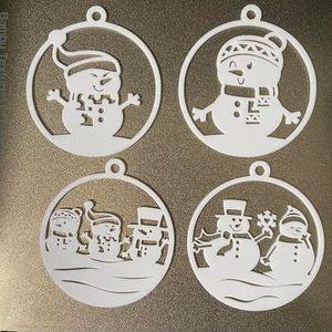 Snowman ornament pack