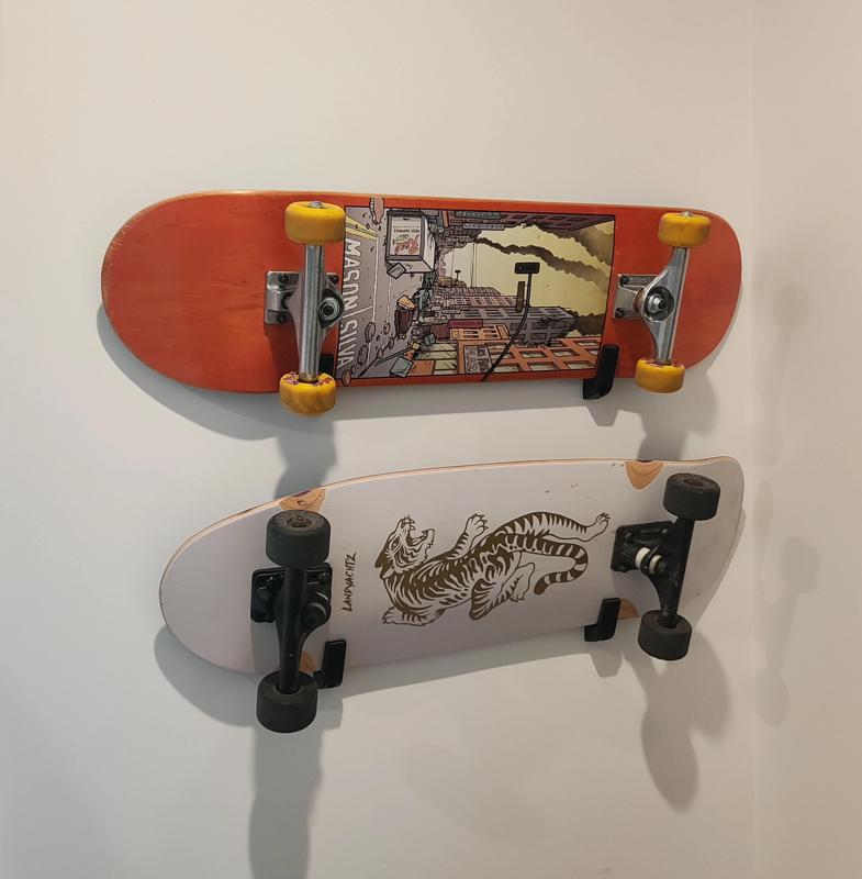 Skateboard/Longboard Wall Hanger Mount - Strong & Slim