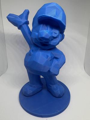 Super Mario Low Poly Sculpture