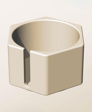 CH96-65-S Stackable slotted bin box module for creative decor