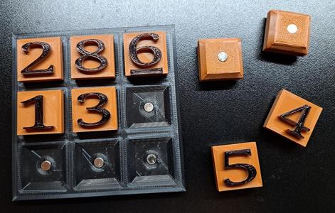DND Prop: Magic Square and Pieces