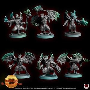 Asian Kobolds Mages (pre-presupported)