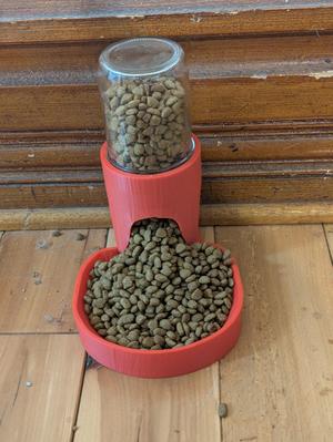 Smaller Food Bowl 6.0 Remix - Cat / Dog Biscuit + Water Dispensers by PhunXter