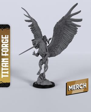 Mage on Griffon - With Free Dragon  - 5e DnD Inspired for RPG and Wargamers