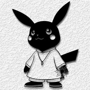 pikachu wall art pokemon decor