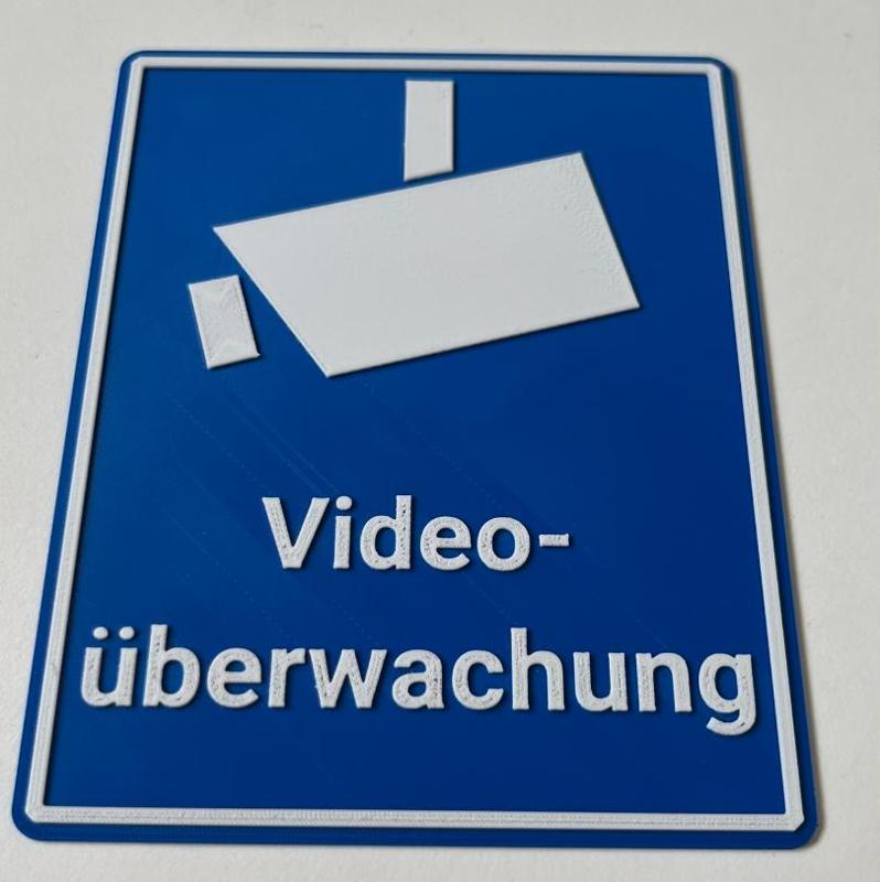 Schild Videoüberwachung (groß und klein)