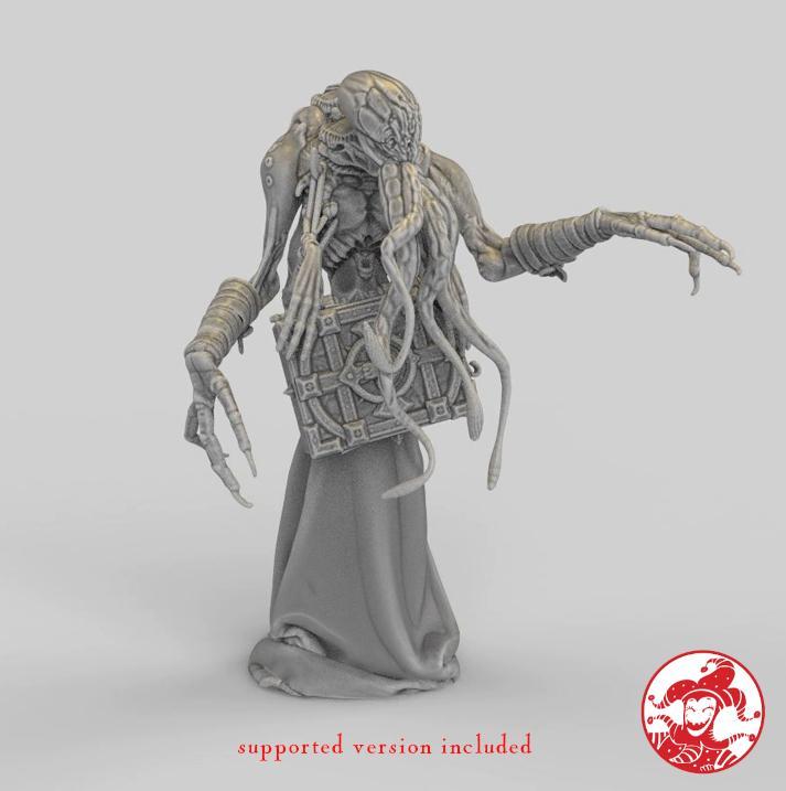 Deepest Dark Mind Flayer 1 inch base, 32 mm height medium miniature
