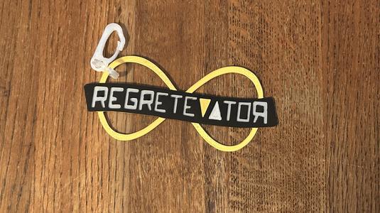 Regretevator - badge, keychain, 3-5 color NO AMS
