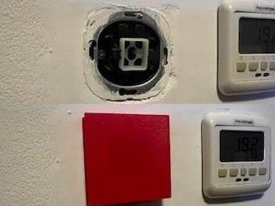 Steckdosenmalerabdeckung mit eingelassenen Magneten für Unterputzdosen - Power Socket Cover