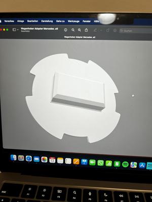 Adapterplatte Mercedes Aufnahme für Wagenheber