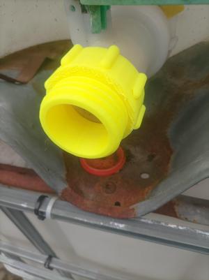 Adapter für IBC Contianer 60x2,3 Feingewinde auf 60x 6 Grobgewinde