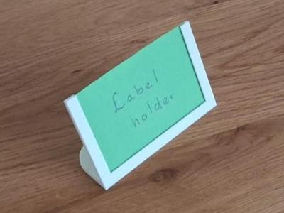 Stand for paper labels