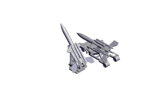 1/87 Scale UK Bloodhound Missile Set.stl