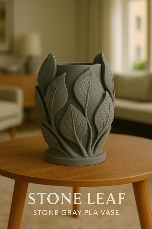  Leaf-shaped vase art organizer for green calm