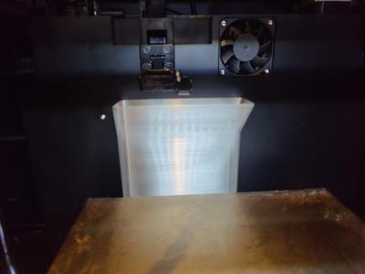 QIDI Q1 Pro extended filament waste bucket