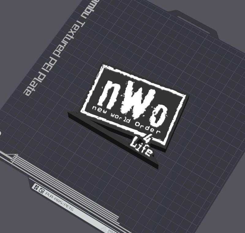 New World Order Logo Table Stand