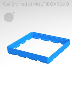 4x4x0.5 - Simple Walls - Universal Click-In Multibin Shell Extension