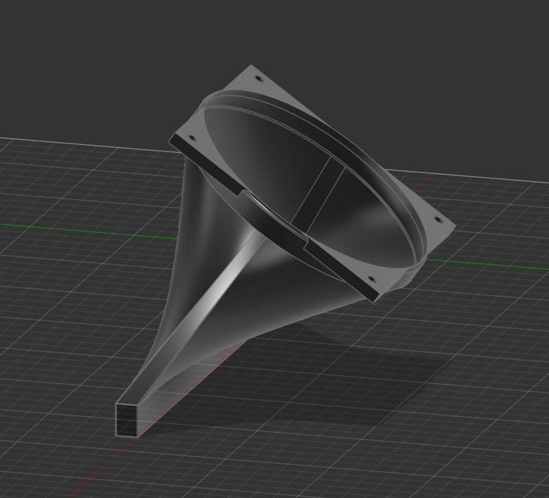 Under door duct 120mm