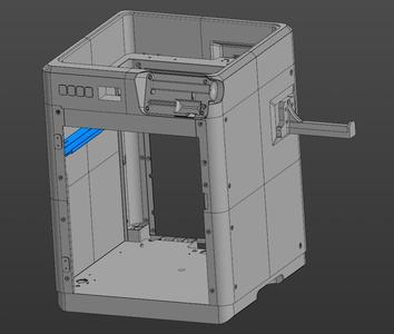 Зашивка для Flashforge Adventurer 5M с датчиком температуры/влажности и 4 сенсорные кнопки для управления.