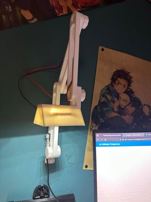 Articulating "LED Strip" Lamp