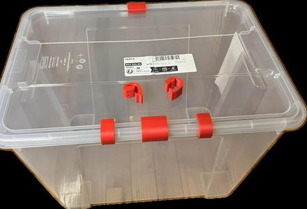 Mini Clips for Ikea Samla 22l filament Dry Box 