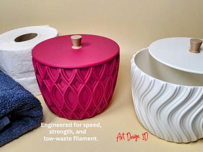 Storage Container - Curvey Waves Pattern 01&02