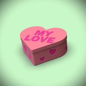 My Love -Candy Heart Gift Box (+Bambu 3mf)