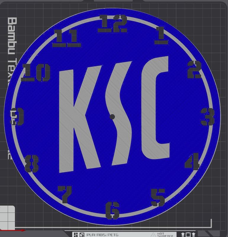 KSC Karlsruher SC Uhr Wanduhr Clock