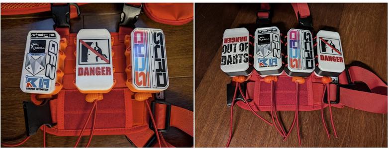 Left/Right Justified Speedsloth molle backs