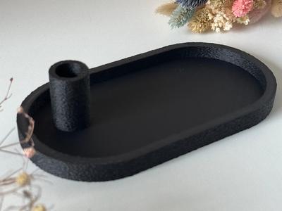 Decorative Tray with Low Vase