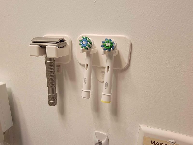 Oral B / Electric Toothbrush Head Wall Mount Tray