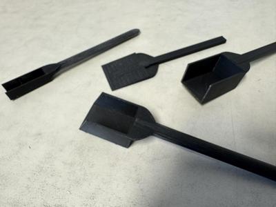 Square-end spoons