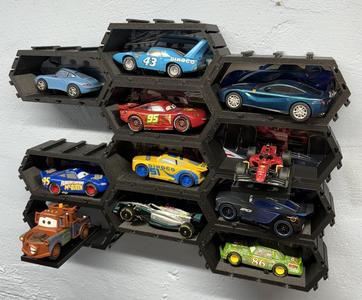 Slot Car Hexagonal Wall Display