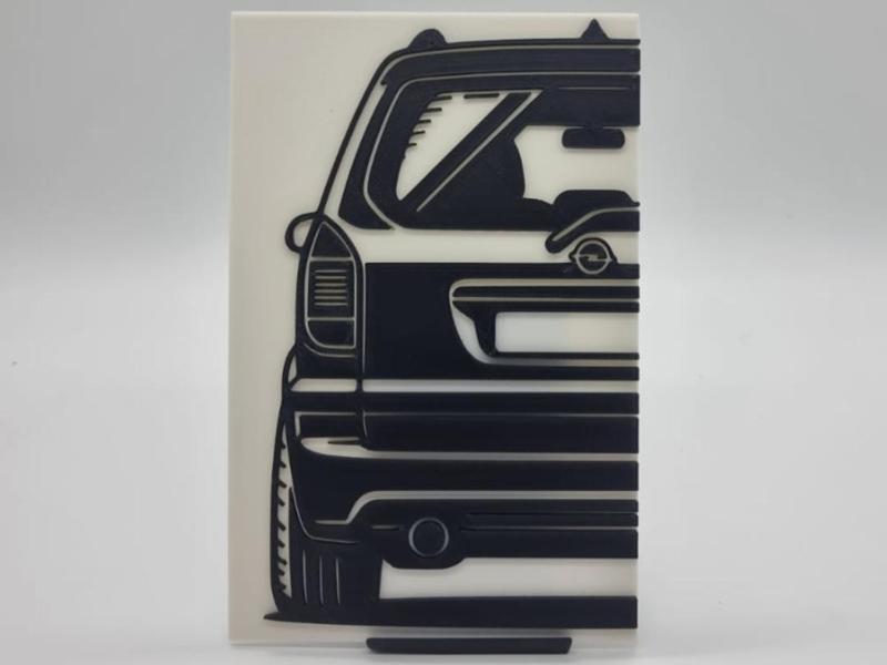 2D Wall Art Opel Zafira A OPC