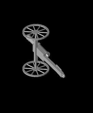 1/87 Scale American Civil War Cannon 1841.stl